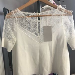 Lace trim Blouse